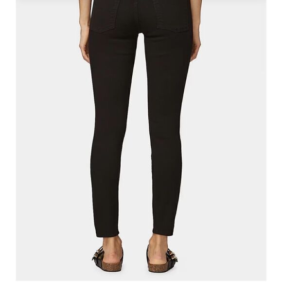 Warp + Weft Womens Jeans Petite 24 JFK Skinny Black Goth Mod Classic - Picture 2 of 5